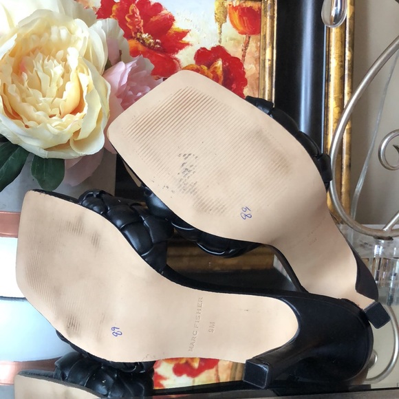 Marc Fisher Brizo Heeled Sandal Black MSRP $89 - Picture 12 of 15